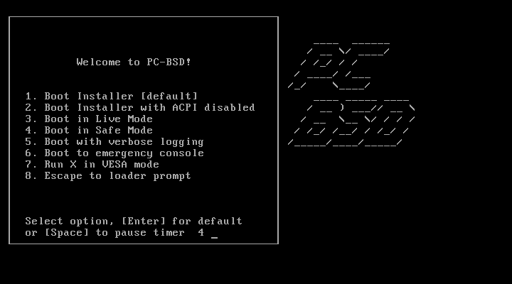 PCBSD installer