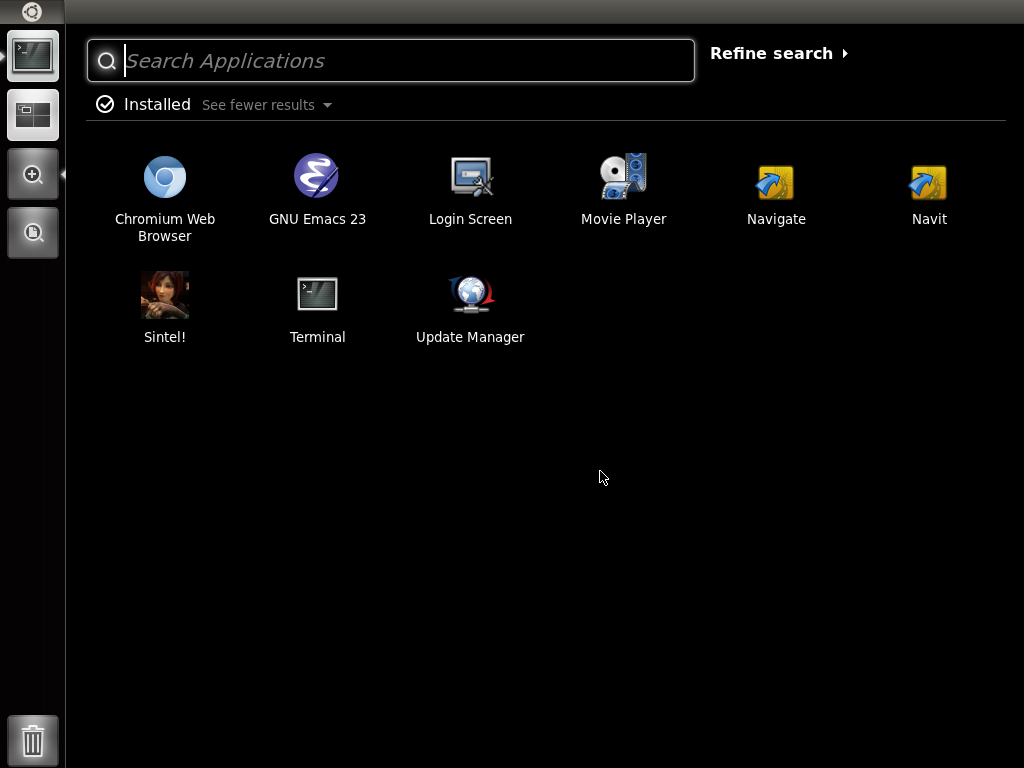 Unity-2d interface in Ubuntu-IVI Remix